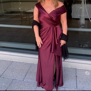 Off the shoulder formal dress